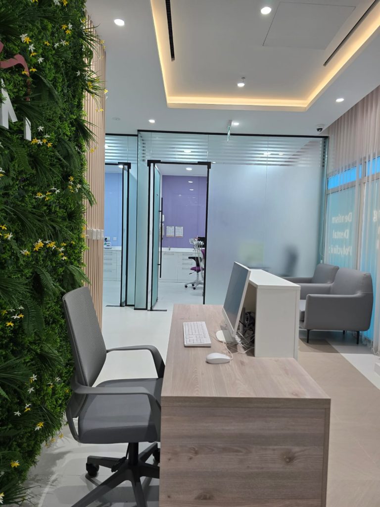 Dentism Dental Clinic Reception front view
